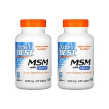 닥터스베스트 MSM with OptiMSM 식이유황 1500mg 120타블렛 X2병, 2개