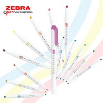 제브라 마일드라이너 형광펜 25색, 블루