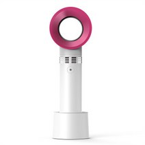 수동식 날개 없는 선풍기 usb 작은 선풍기 아이디어 미니 휴대용 충전, 흰색