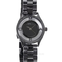 [해외]명품마크제이콥스시계70015243 Marc by Marc Jacobs Tether Womens Watch Clear Dial Black Stainless Steel Band