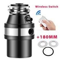 분쇄기 음식물 쓰레기 처리기 싱크대 가정용 처리 찌꺼기 하수도 주방 싱크 장비 220V, Wireless Adapter+미국
