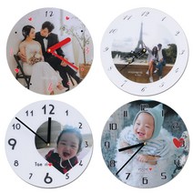 나만의 사진으로 제작하는 무소음 포토벽시계 못없이도 설치가능, 러블리풀토형