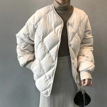 1+1 여성용 경량패딩 퀄팅 누빔 점퍼 가을 겨울 자켓