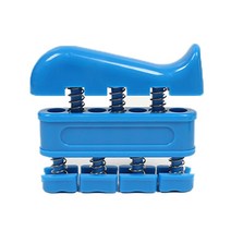 홈트레이닝 핸드 그립 핑거 트레이너 강화제 양방향 스프링 조절식 파워 트레이닝 피아노 기타 손가락 운동 장비 가정용 1 개, [02] 파란