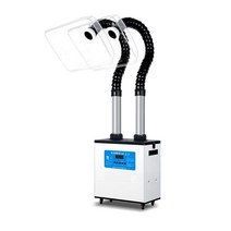 이동형국소배기장치 연기배출 탈취 뜸 흡연 먼지 탈취, 알루미늄합금암 직사각형싱글커버 수동업댓모델09