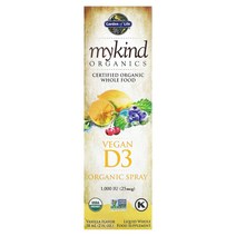 가든오브라이프 Garden of Life MyKind s 비건 D3 바닐라 25mcg(1 000IU) 58ml(2fl oz)102227