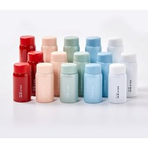 오슬로 미니 소형 휴대용 텀블러 120ml 150ml 200ml, 화이트+스텐빨대2p + 스티커