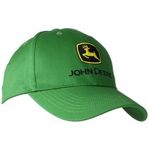 John Deere 존디어 자수 로고 야구 모자 - 원 사이즈 남성용 존 디어 그린, One Size, Green