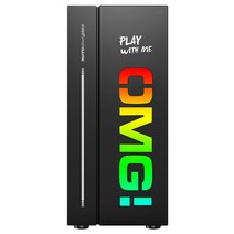 PC 케이스 컴퓨터 본체 조립 박스 투명도 atx matx itx 데스크톱 24, 05.OMG 화이트 블루 M-ATX, 01.공식 표준 분배