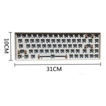 GMK67 기계식 키보드 가스켓 키트 RGB 백라이트 핫 스왑 가능 2.4G USB 블루투스 무선 3 모드 맞춤형 키보드, CHINA, TESTER68 White, TESTER68 화이트