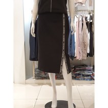 링스 골프웨어 여성 봄 저지 트레이닝 긴기장 오비 밴드 스커트 L21B1PC390