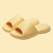 발편한 여름 실내 거실 학생 학교 사무실 커플 통굽슬리퍼, 노랑