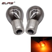 BA15S 1156 581 bau15s PY21W 크롬 실버 앰버 후면 표시등 전구 방향 지시등 테일 브레이크 라이트 12V 주, 01 Amber_02 1156 BAU15S PY21W