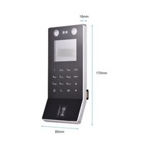 액세스 제어 시간 출석 기계 얼굴 인식 지문 암호 체크인, Black_미국 플러그, Black+미국 플러그