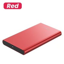 노브북용배터리오리지널 외장 SSD 2TB- 128TB 모바일 솔리드 스테이트 하드 드라이브 USB 3.1 Typc-C 휴대, 03 빨간_05 16TB