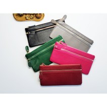 쌍지퍼 소가죽 장지갑