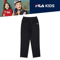 휠라 본사 직영 [FILA] 키즈 스트레이트핏 면스판바지 FK2PTD1101X_BLK