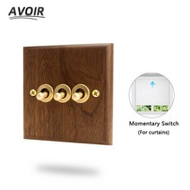 스마트 자동 커튼 IOT 블라인드 avoir black walnut wall light switch solid wood electric socket with usb 셔터iot, 주차