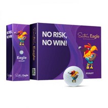 세인트나인 레오 이글 라밍 우레탄 3피스 원캐릭터 골프공 로고볼인쇄 선물포장, 골프공선택/이글