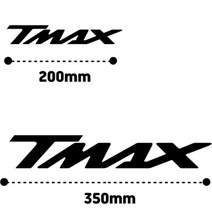 T MAX 동호회 바이크 스티커 티맥스 반사데칼 장식, 1개, 반사 레드