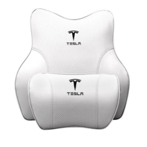 테슬라 모델3 모델Y 모델S 모델X 메모리폼 목쿠션 등쿠션 세트 차량용 목베개 경추쿠션 쿠션이불 쿠션담요 쿠션세트 쿠션방석 허리쿠션 목베게 목받침 허리받침대 허리보호대, 목쿠션+등쿠션, 화이트 목쿠션+등쿠션