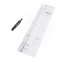 POWERTEC 71715 도웰 드릴 지그 깊이 스케일 레이저 컷 정렬 마커 코발트 M-35 드릴 비트 및 스플릿 링 스톱 칼라 0.6cm(1/4인치), 1/4