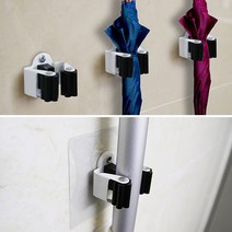 티반 고정형 욕실 화장실 청소 도구 스틱 홀더 용구 정리 부착형 행거 벽고 정걸이, 제품선택, 고정용