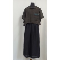 천연염색 인견 밴딩 와이드 통바지 (2종)