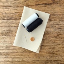 기타 바보사랑[나미꼬의퀼트카페]기초바느질세트 바느질연습천 단추 실바늘세트