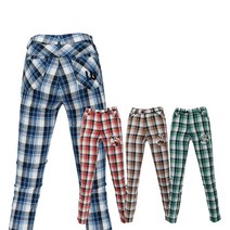 페라어스 여성 포인트 컬러체크 골프바지 APYE8530SR8