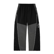 엑스걸 X-GIRL BICOLOR TRACK PANTS 2COLOR 여성 팬츠 밴딩 와이드 연습 댄스
