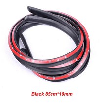 자동차 방음 및 방수 고무 스티커 2pcs 소음 차단 도어 씰 B-필러 씰링 스트립 액세서리, 01 Black
