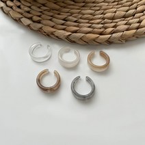 아크릴 펄린 이어커프 귀찌