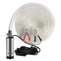 펌프 12v dc 전기 수중 오일 워터 스틸 쉘 12lmin 연료 이송 12 v 볼트, 세트