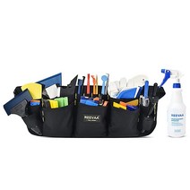 REEVAA 공구 허리 가방 키트 창문 틴트 비닐 랩 도구 PPF 스퀴지 자동차 필름 포장용 스프레이 병이 있는 고무 자석 마이크로 스틱