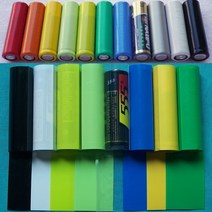 열수축튜브 자동차 전선 배선 투명 100/200/500pcs AA 배터리 PVC 열 수축 튜브 폭 23mm 길이 절연 필름 랩, 03 WHITE_02 200pcs