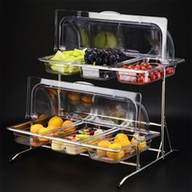 실온쇼케이스 카페 제과 런치 반찬 쇼케이스, 1/1PC 높이 10CM + 선반 + 플립