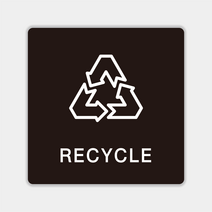 애드몬스터즈 생활 표찰 안내 표지판, 검정, 33재활용