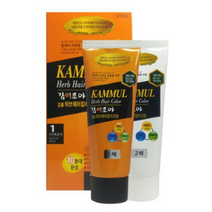 감이조아 감물허브 크림 튜브형 염색제 1제 70g + 2제 70g 세트, 1호 자연흑갈색, 1세트