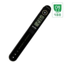아쿠바 디지털 방수 중심온도계 CS-102 (화이트/블랙)클립선택, 블랙, 선택안함