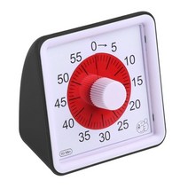 타이머시계 공부 워치 초 타임 타이머 시계 60 분 비주얼 타이머 교실 카운트 다운 시계 를위한 성인 시간, 01 Black