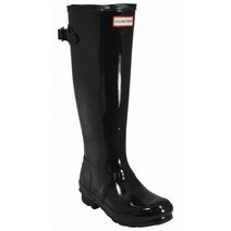 헌터 레인부츠 Hunter Original Tall Black Gloss Adjustable Rain Boot Women’s Sizes 5-9