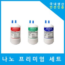 현대큐밍 정수기필터 호환 더슬림플러스 P-P11CZ 프리미엄 전체 세트, (PP11CZ)L7프리미엄 4인치복합단방향3개