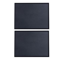 바이굿즈 PC 논슬립 일식 쟁반 미끄럼방지 2p, 검정