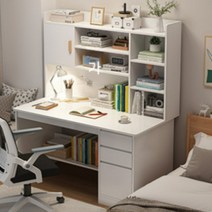 청소년 학생책상 중 고등학생책상 책꽂이 일체형 학생 가정용 책장 콤비 컴퓨터 책상, 12. [메인컬러 플러스] 로레빈그레이 120CM