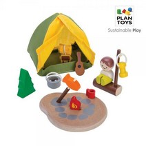 [플랜토이즈] 원목장난감 플랜월드 캠핑 세트 6624