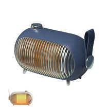 ANKRIC 온풍기 데스크톱 사무실 미니 무음 난방기 1000W, 푸른 색