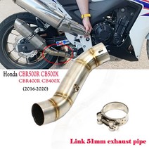 3 D PRO ENDER 프로 엔더 프린터 프린팅 워셔블 레진 재료 오토바이 배기 미들 링크 혼다 CBR500R CB500X CBR400R CB400X 연결 2015 2016 20, 1개