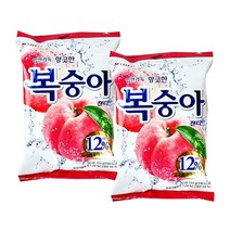 롯데제과 복숭아 캔디 153g 사탕, 2개