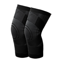 킹바른바디연구소 밴드형 무릎보호대 등산용 스포츠용, 블랙LX한쌍(2P)